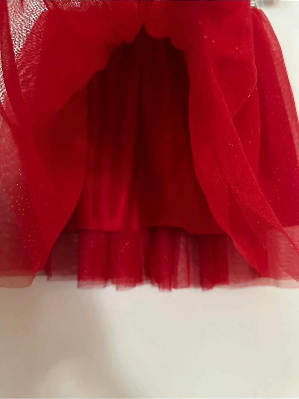 Kids /girls red shinny skirt Sz 7-8